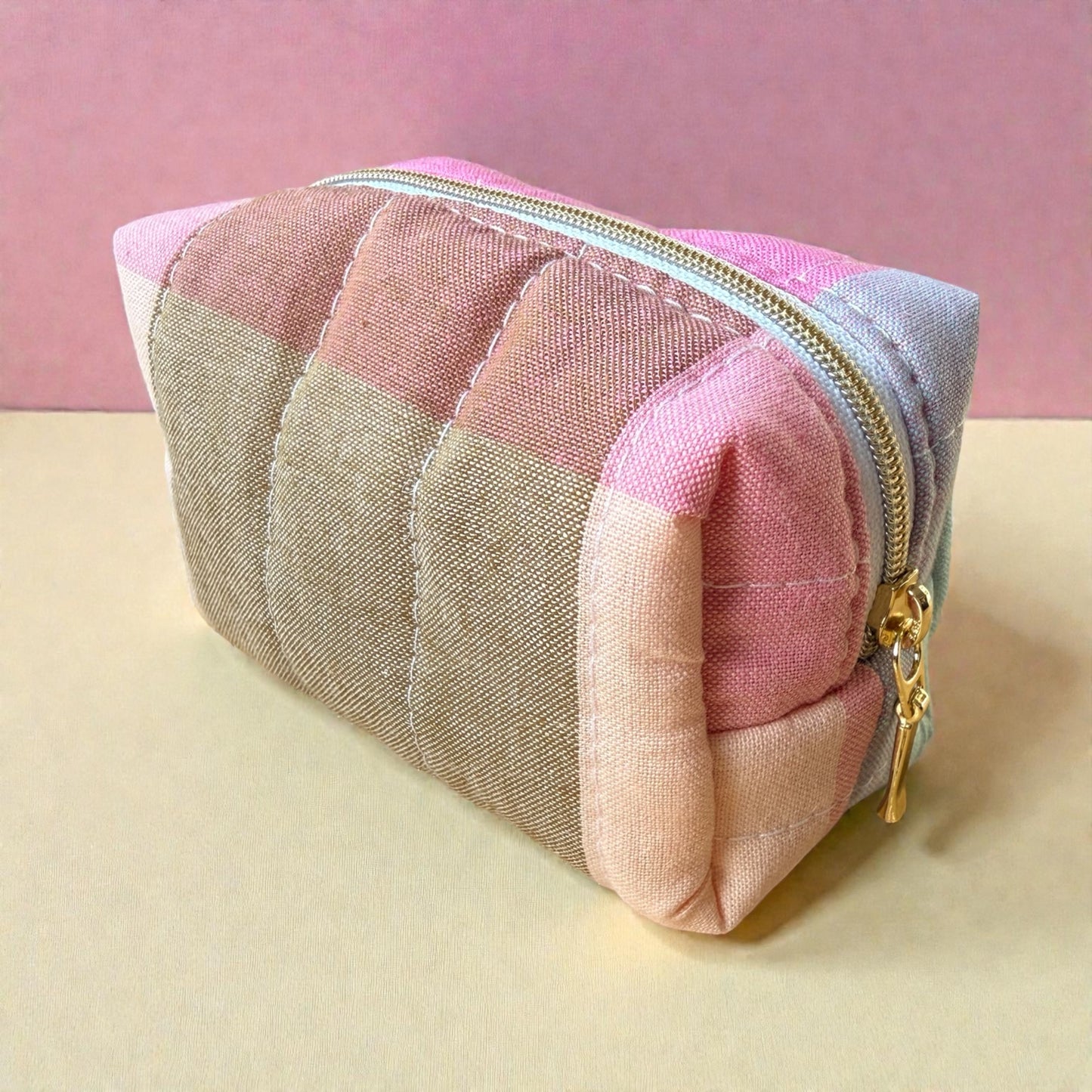 Bright Plaid Nano Pouch