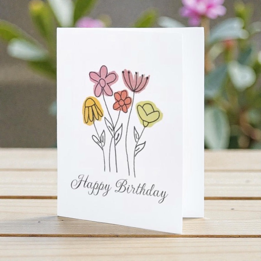 Floral Birthday Card