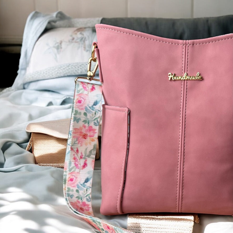 Powder Pink Compass Bag