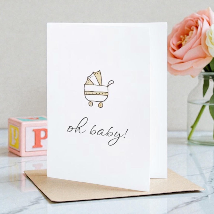 Pram Baby Card