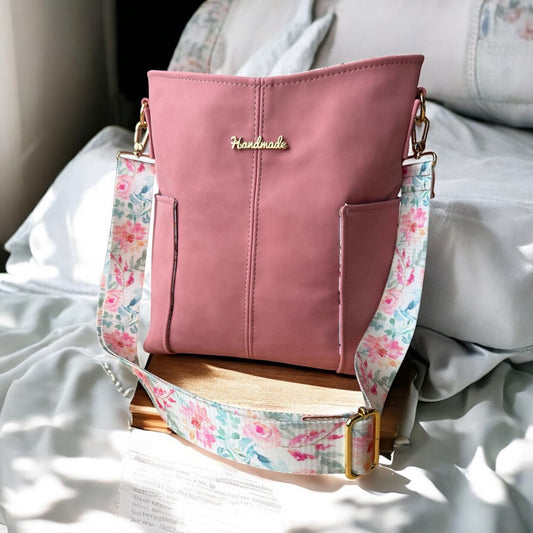 Powder Pink Compass Bag